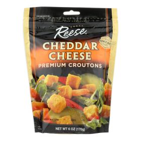 Reese Premium Croutons - Cheddar Cheese - Case Of 12 - 6 Oz. - Default