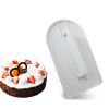 Cake Icing Smoother Cake Scraper Tool Cake Fondant Polisher Plastic Cake Decorating Tool Baking Tool - white