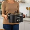 6qt Programmable Cook & Carry Slow Cooker Black - black