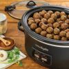 6qt Programmable Cook & Carry Slow Cooker Black - black