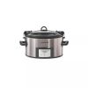 7qt Cook & Carry Programmable Easy-Clean Slow Cooker - Stainless Steel - Stainless Steel