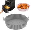 1/2pcs Air Fryer Silicone Pot; Reusable Air Fryer Liners; Silicone Air Fryer Basket; Food Safe Air Fryer Accessories - 1PCS Light Blue