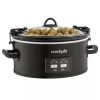 6qt Programmable Cook & Carry Slow Cooker Black - black