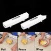 Plastic Wrap Cutter - Pull, Press and Cut - Cling Wrap Dispenser Foil - Wax Paper Kitchen Accessories - White