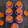 7 Pieces Fruits Cutter Vegetables Cutter Stainless Steel Cookie Stamp Biscuit Presser  - Purple