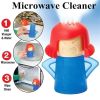 1pc Oven Steam Cleaner Microwave Cleaner Easily Cleans Microwave Oven Steam Cleaner Appliances For The Kitchen Refrigerator Cleaning - Yellow