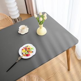 Sheepskin All-inclusive Tablecloth Waterproof And Oil-proof Disposable Anti-scald Tablecloth (Option: Simple Gray-Suitable For 60X120cm)