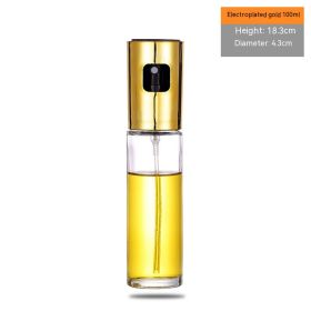 Kitchen Household High-pressure Glass Spray Bottle (Option: 100ml Gold Plating)