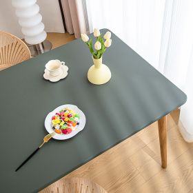 Sheepskin All-inclusive Tablecloth Waterproof And Oil-proof Disposable Anti-scald Tablecloth (Option: Dark Green-Suitable For 70X130cm)